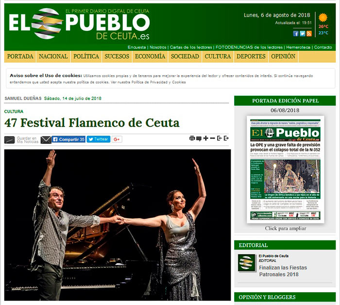 Dorantes festival flamenco ceuta